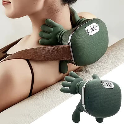 Hand Shape Neck & Shoulder Massager – Shiatsu Deep Kneading with Heat