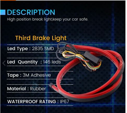 LED Spoiler - Universal Rear Lip Kit Shopzyx