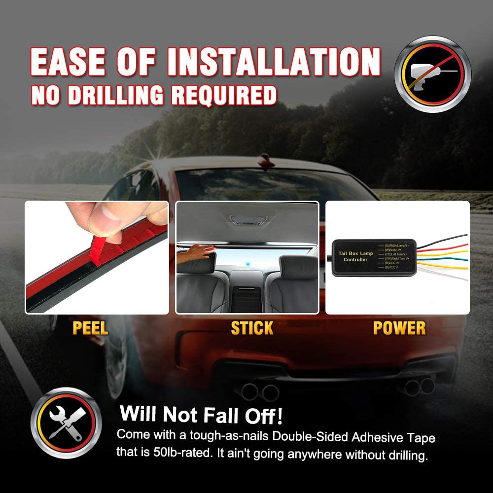 LED Spoiler - Universal Rear Lip Kit Shopzyx
